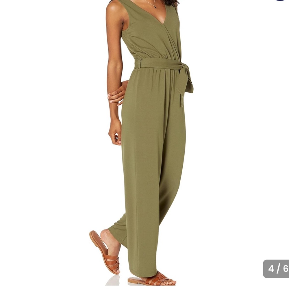 The Drop Women's @caralynmirand Sleeveless Wrap Jumpsuit - Picture 3 of 8